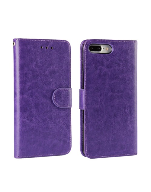 Apple iPhone 7 4.7" Phone Case PU Leather Wallet Card Slot Stand Magnetic Book Flip Cover-Purple